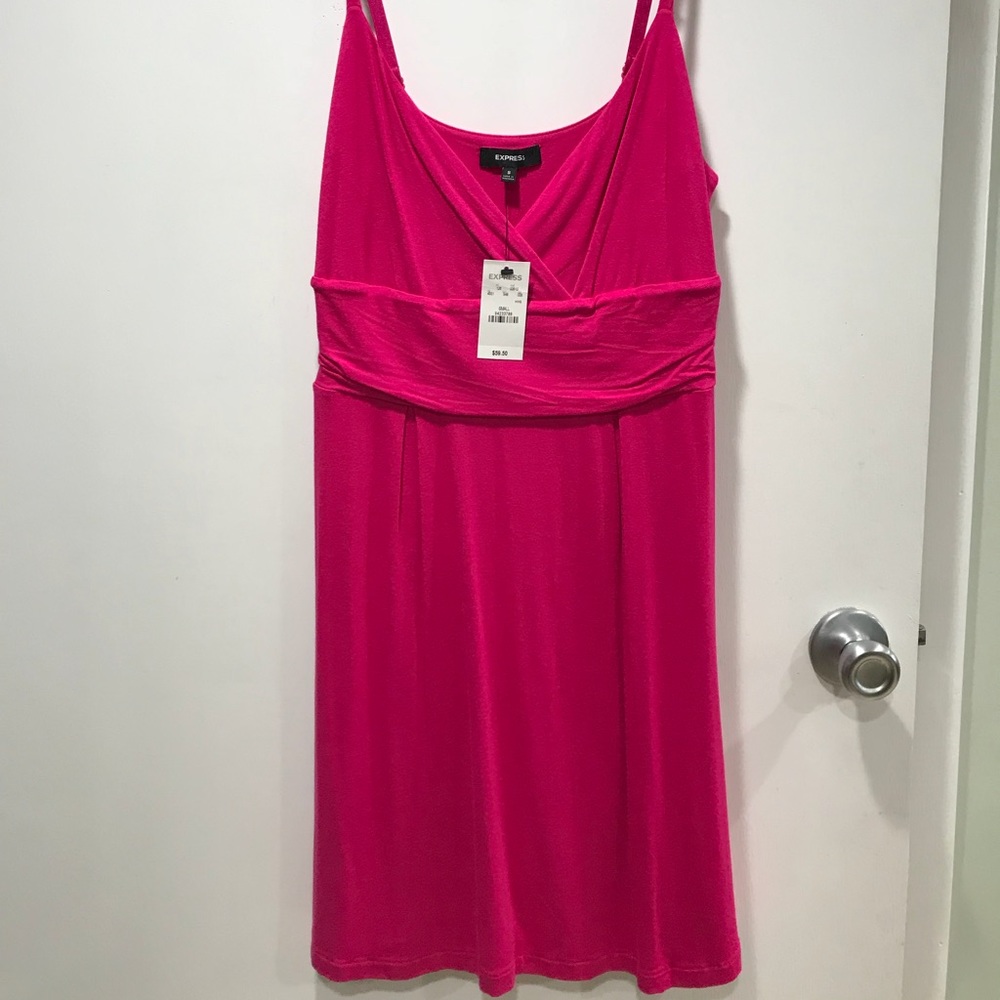 Express hot pink dress